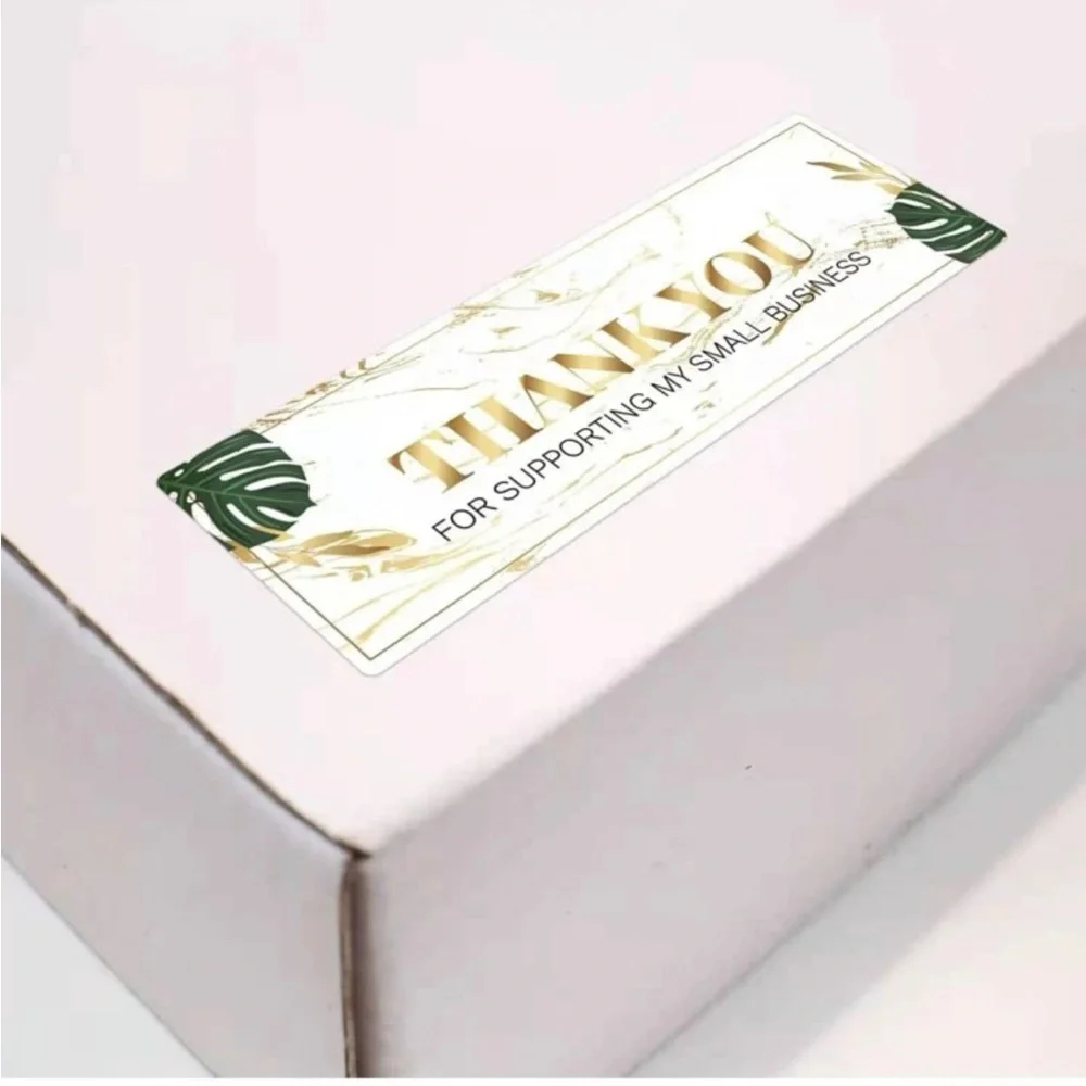 120pcs Rectangle THANK YOU LABEL Sticker